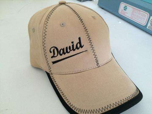ANOTHER FIRST!! Personalised Embroidered Caps!!! Brand Your own Name!!! 5 ON AUCTION!!